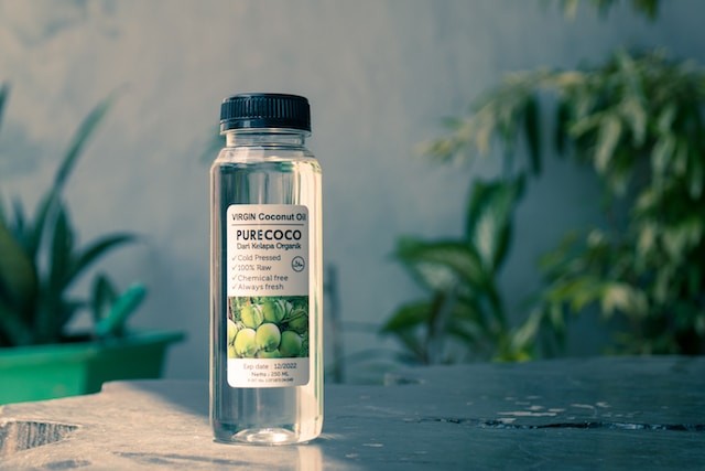 Flacon huile de coco vierge bio